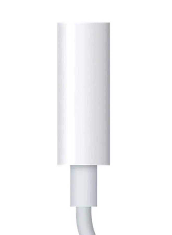 USB Lightning To USB 3.5mm Headphone Jack Adapter White - Image 2