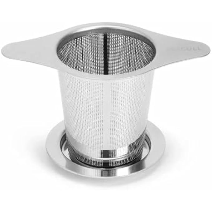 Khazna Stainless Steel Tea Infuser Premium Tea Strainer With Two Handles  Large Capacity For Loose Tea Leaf Classic Metal Mesh Tea Filter For Cups Mugs Teapots - Image 1
