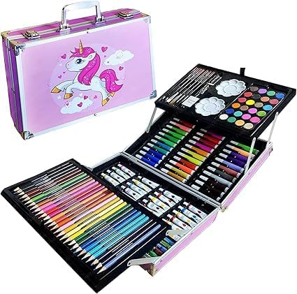 YOPRAM Children Deluxe Drawing and Painting Art Set Crayon Color Set for Kids Case Art and Craft Supplies Great return Gift- Perfect Christmas and Rakhi Gift (145) - Image 1