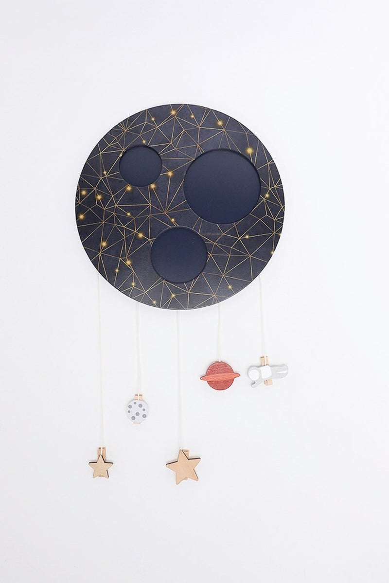 Tchibo Wall Photo Holder Moon, Navy Blue  - Image 1