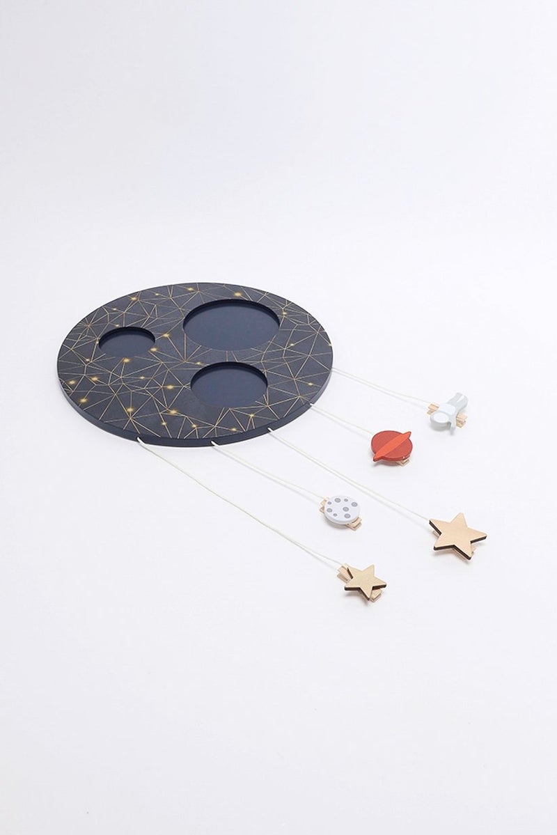 Tchibo Wall Photo Holder Moon, Navy Blue  - Image 3