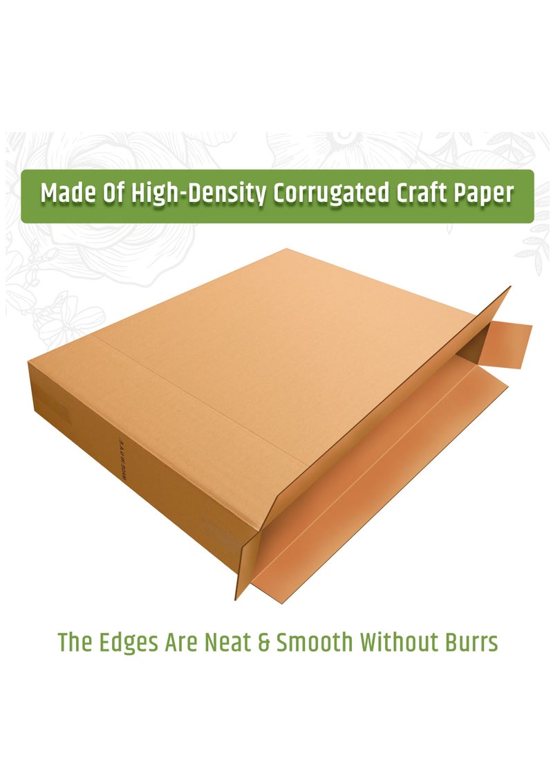 Hi Care - TV/Picture/Mirror Moving Box 53"x 8"x 35"Organizer Box Storage Box Cardboard Box Carton Box for Moving and Shipping TV Box 55 inch TV Packing Box 5Ply - Image 1