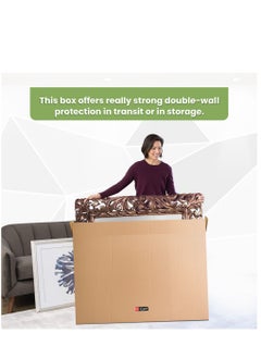 Hi Care TV/Picture/Mirror Moving Box 53"x 8"x 35"Organizer Box Storage Box Cardboard Box Carton Box for Moving and Shipping TV Box 55 inch TV Packing Box 5Ply  - Image 4