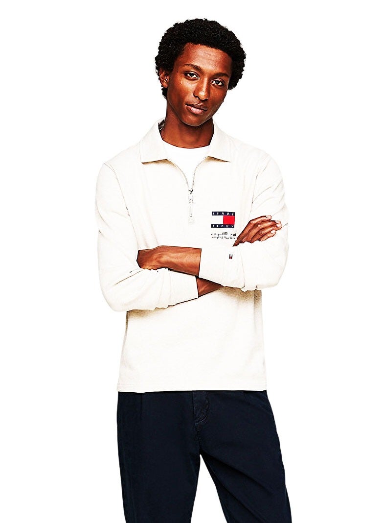 Tommy Hilfiger Sport Tommy Hilfiger Logo Half Zip Sweatshirt  - Image 1