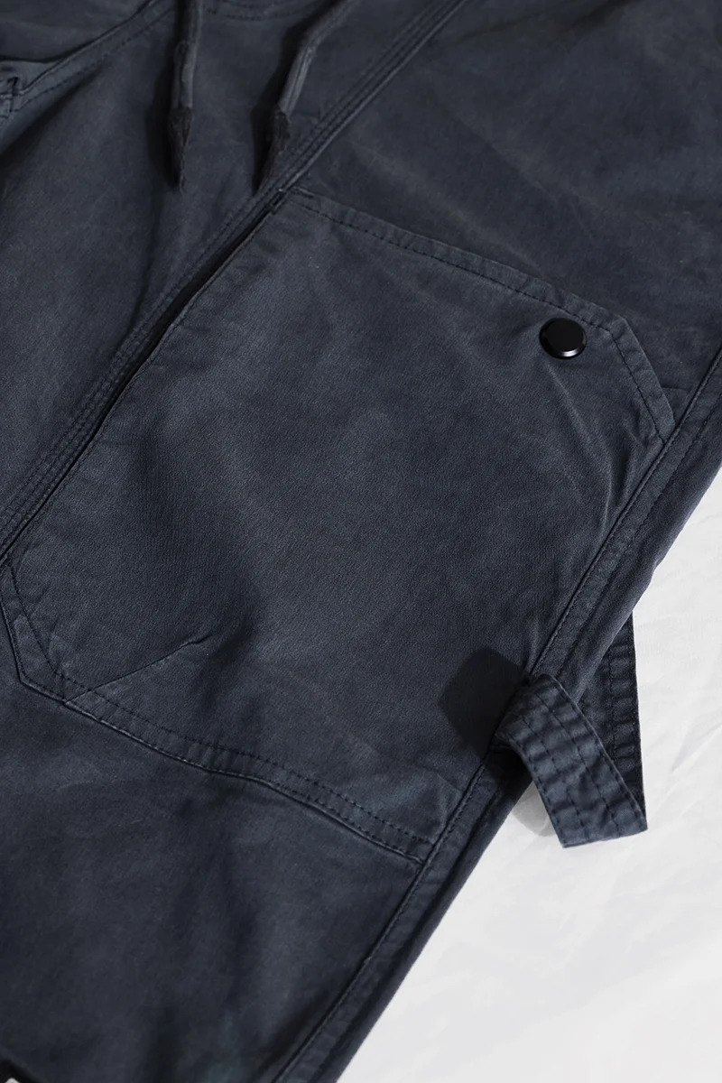 SNITCH Dark Grey Solid Slim Fit Casual Cargo