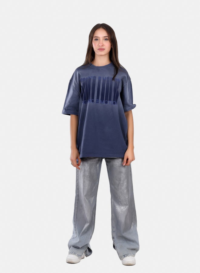 WHITE RABBIT Slip On Oversized Cotton T-Shirt  - Image 1
