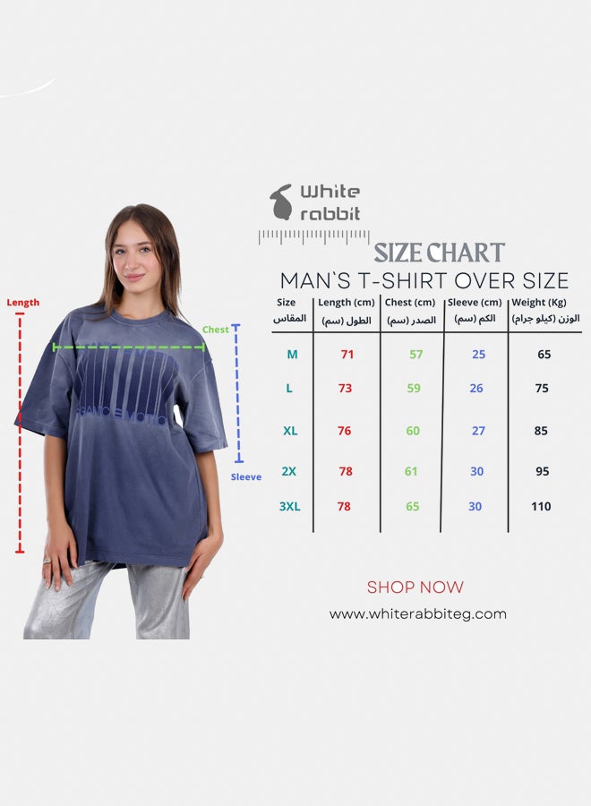 WHITE RABBIT Slip On Oversized Cotton T-Shirt  - Image 5