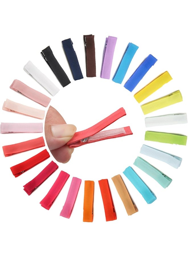 Qearl 50PCS 1.8" Fully Lined DIY Alligator Hair Clips Hair Barrettes for Fine Hair Infants Baby Girls Toddlers Kids In Pairs - Image 1