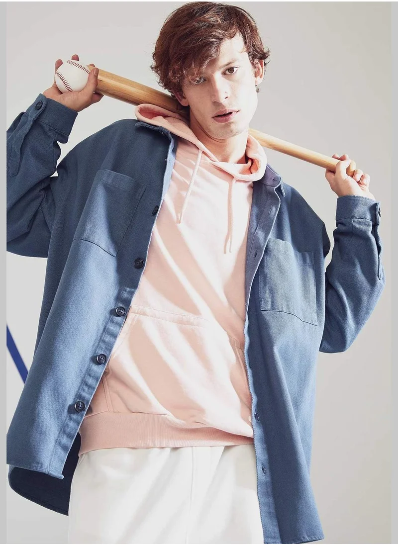 DeFacto Basic Long Sleeve Shirt Jacket
