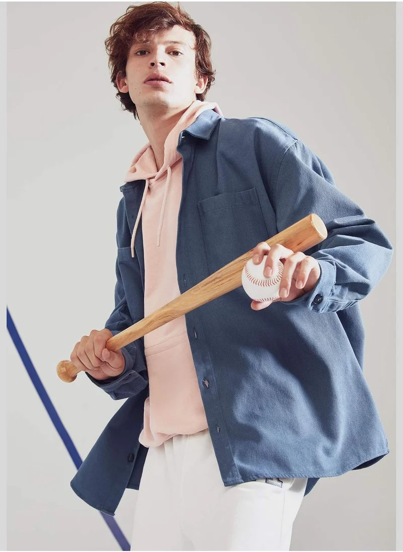 DeFacto Basic Long Sleeve Shirt Jacket