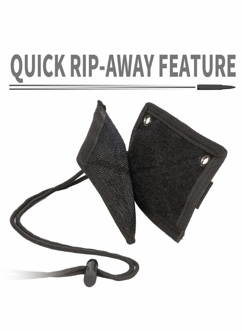 Tactical ID Card Holder with Detachable Quick Rip-Away Design, Key Ring & Adjustable Neck Lanyard for Easy Access - Image 3