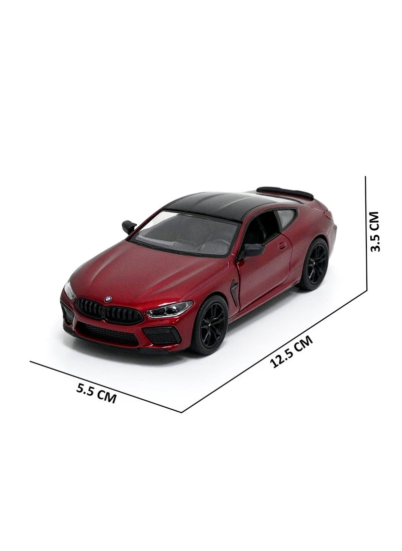 Kinsmart BMW M8 Competition Coupe 1/38 Scale Die Cast Metal Doors Openable Pull Back Action Toy Car  - Image 4