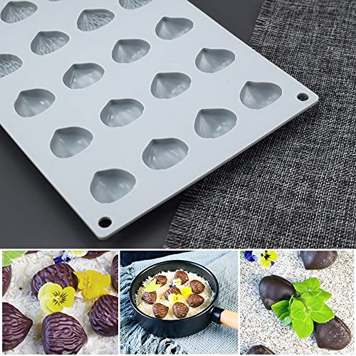 mostsom Mini Chestnut Chocolate Mold,Silicone Molds,Small Jelly Bean,Pastry,Candy,Fondant Molds (Chestnut K) - Image 4