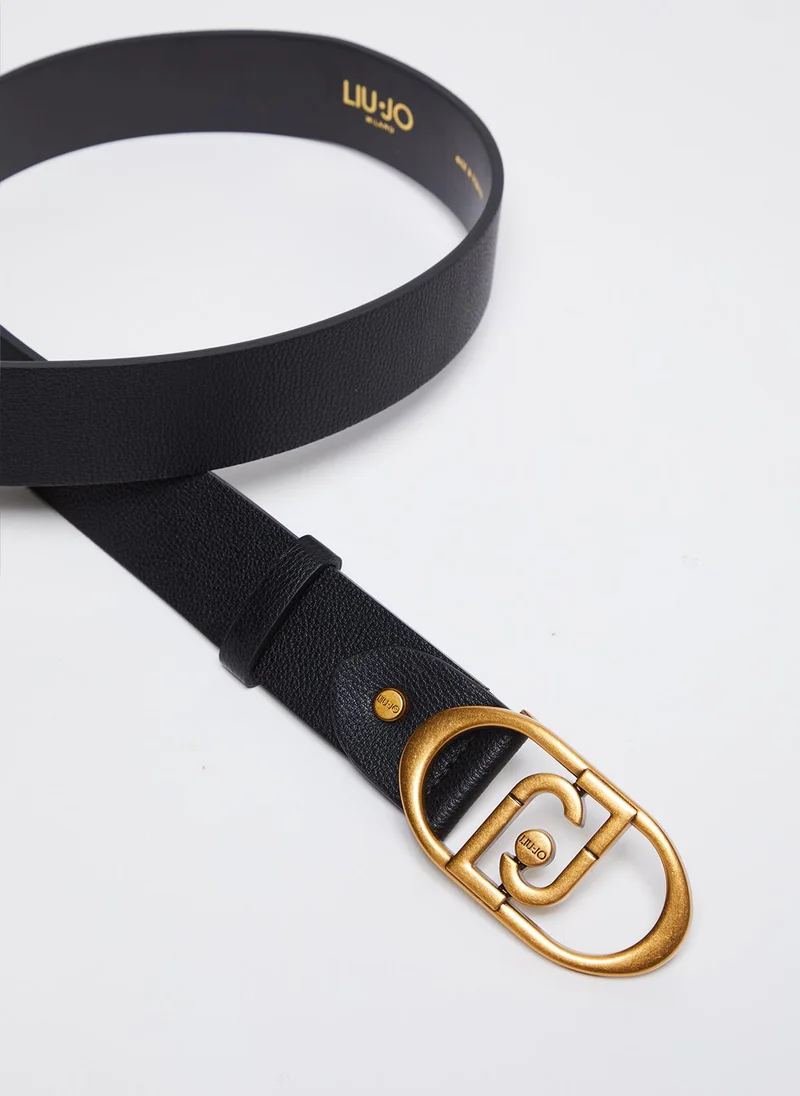 Liu Jo Drummed belt with logo