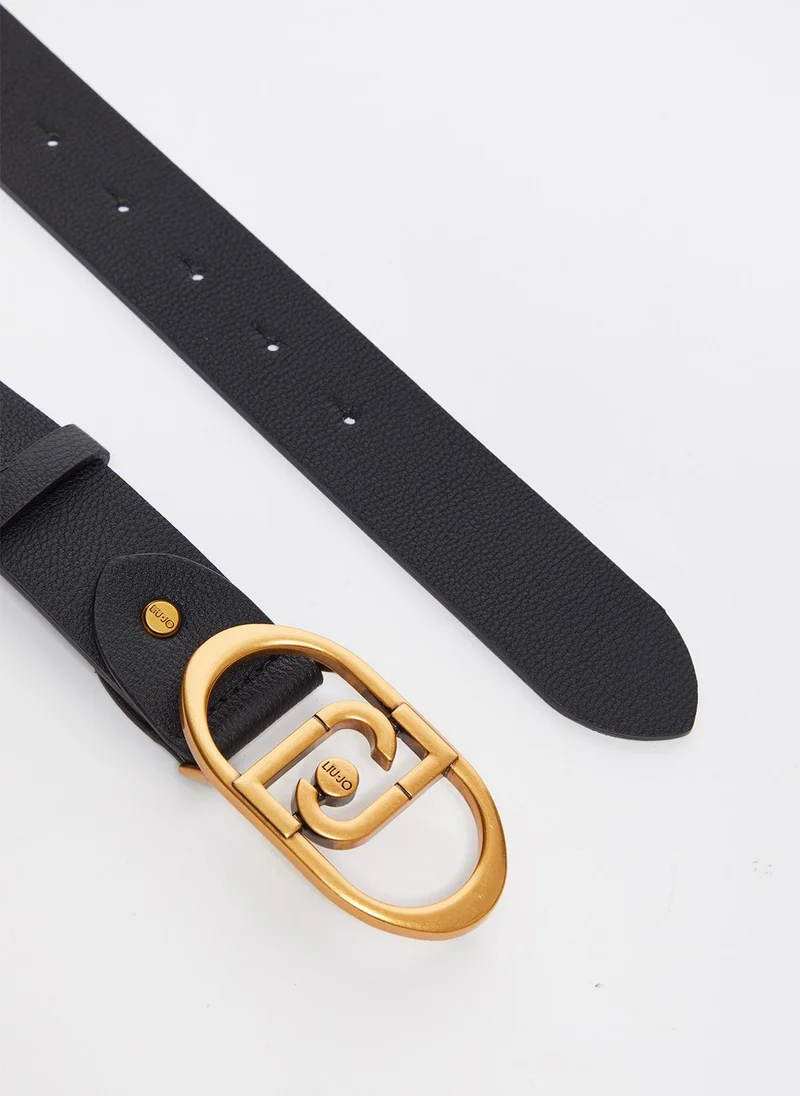 Liu Jo Drummed belt with logo