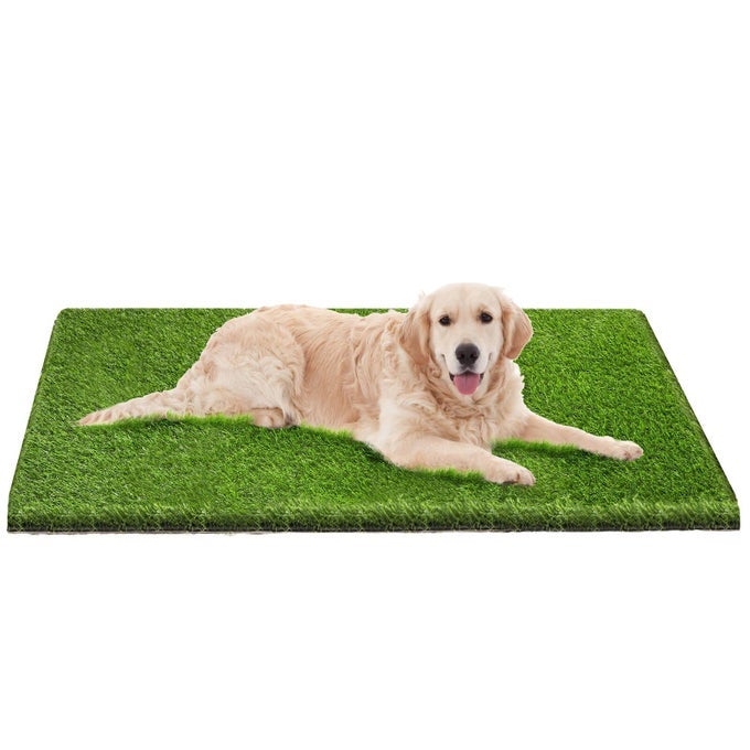 ARTIFICIAL GRASS 51 X 26 DOG PEE PADS PROFESSIONAL DOG POTTY TRAINING RUG GRASS MAT WITH DRAINAGE HOLES PET TURF INDOOR OUTDOOR FLOORING FAKE GRASS DOORMAT 26X51