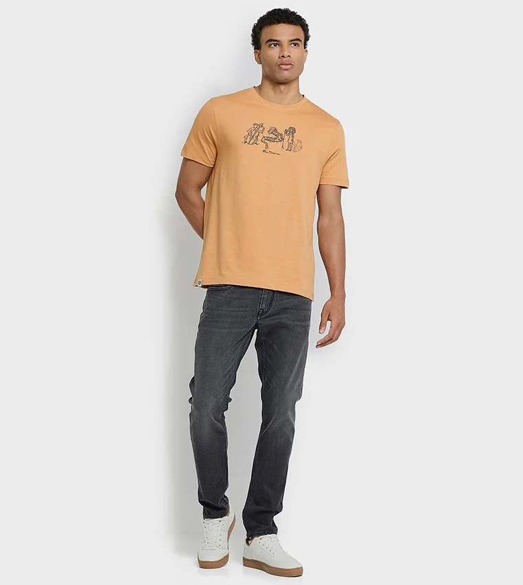 Ben Sherman  Ben Sherman Men's Crew Neck Short Sleeve Printed T-Shirt for Men | Best Price UAE