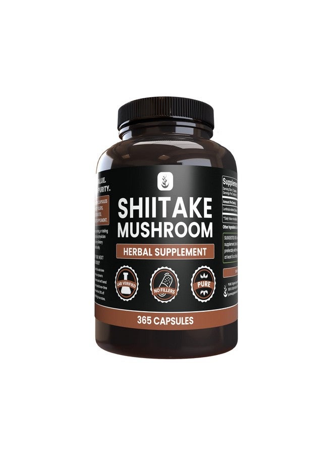 PURE ORIGINAL INGREDIENTS PURE ORIGINAL INGREDIENTS Shiitake Mushroom (365 Capsules), No Magnesium Or Rice Fillers, Always Pure, Lab Verified - Image 1