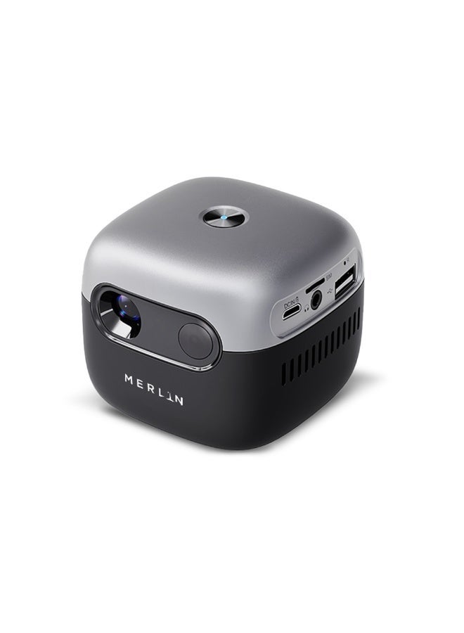 MERLIN Cube Premium Smart Portable Projector V2 – 240" UHD Display,100 ANSI LUMENS, 30K HOURS Led Lamp Life, Build In Andoird & Smart App - Image 5