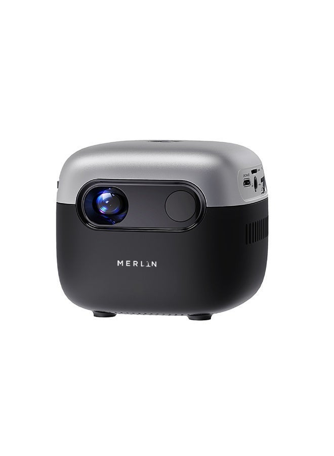 MERLIN Cube Premium Smart Portable Projector V2 – 240" UHD Display,100 ANSI LUMENS, 30K HOURS Led Lamp Life, Build In Andoird & Smart App - Image 1