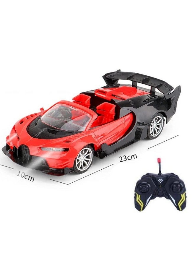 IndusBay IndusBay® Open Hood Classy Model Car RC SUV with Premium Interiors Working Head Light RC Car Sports Car with 4 Channel 27MHZ Remote, Red - Image 2