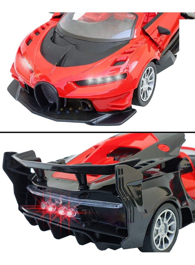 IndusBay IndusBay® Open Hood Classy Model Car RC SUV with Premium Interiors Working Head Light RC Car Sports Car with 4 Channel 27MHZ Remote, Red - Image 3