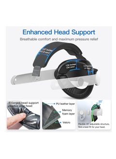 Anmi Head Strap for Meta Quest 3, Replacement Elite Strap for Enhanced Comfort, Reduce Facial Pressure, Ergonomic Adjustable Durable Headstrap VR Accessories for Quest3  - Image 3