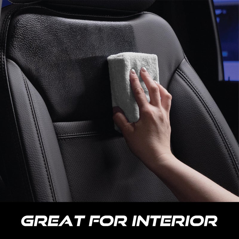 VIKING Microfiber Applicator Pads, Rectangular Polishing Pad, Cleaning Pads for Car Detailing, 3 Inch x 5 Inch, Grey, 6 Pack - Image 5