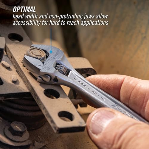 Channellock 804 4.5-Inch Adjustable Wrench, Chrome - Image 4