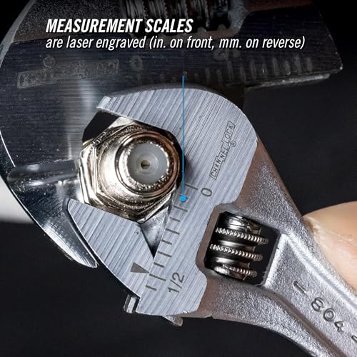 Channellock 804 4.5-Inch Adjustable Wrench, Chrome - Image 2