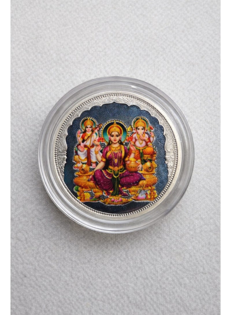 خشبو جويلز عملة فضية نقية عيار 999 وزنها 5 غرامات