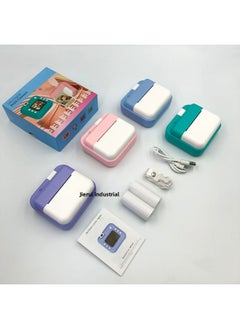 Generic Children's Polaroid Print Camera Front And Back Dual HD Lens Flip Mini Digital Camera-Color:Purple  - Image 5