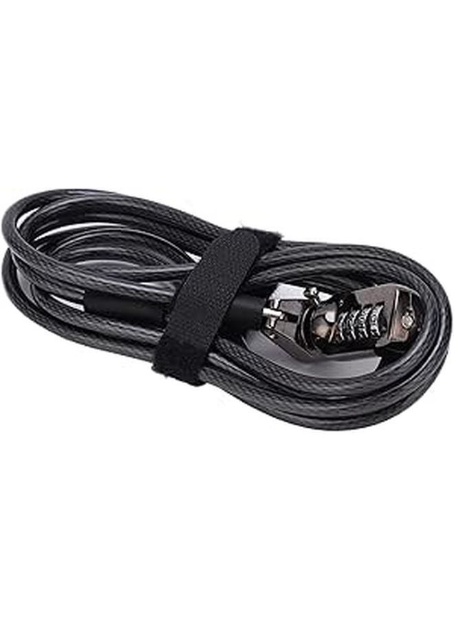 Combination Laptop Lock With Steel Cable For Most Notebooks Desktops And Projectors - Image 1