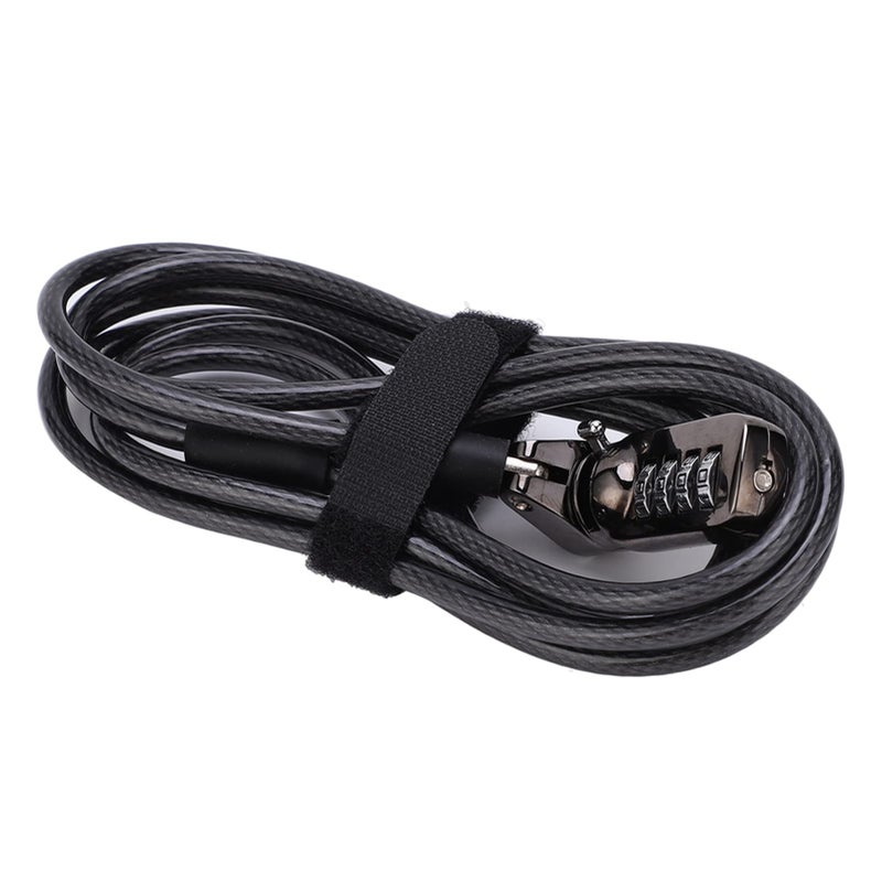 Combination Laptop Lock With Steel Cable For Most Notebooks Desktops And Projectors - Image 2