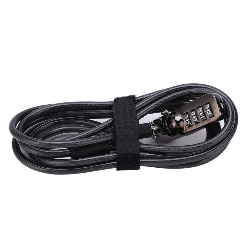 Combination Laptop Lock With Steel Cable For Most Notebooks Desktops And Projectors - Image 5