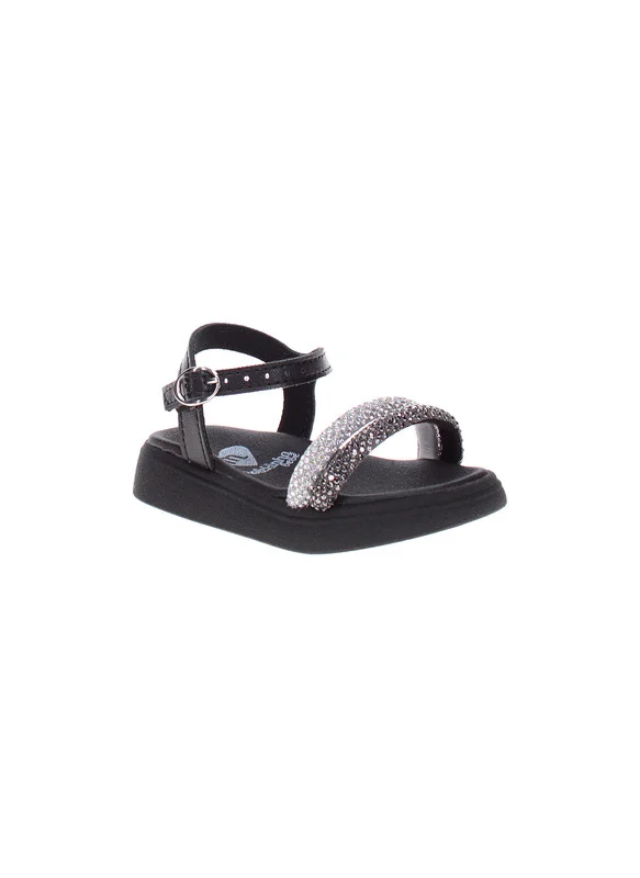 موليكينها Molekinha Junior Girls Sandals Black | Made In Brazil