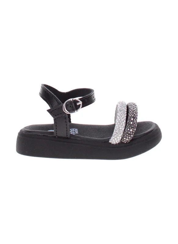 موليكينها Molekinha Junior Girls Sandals Black | Made In Brazil