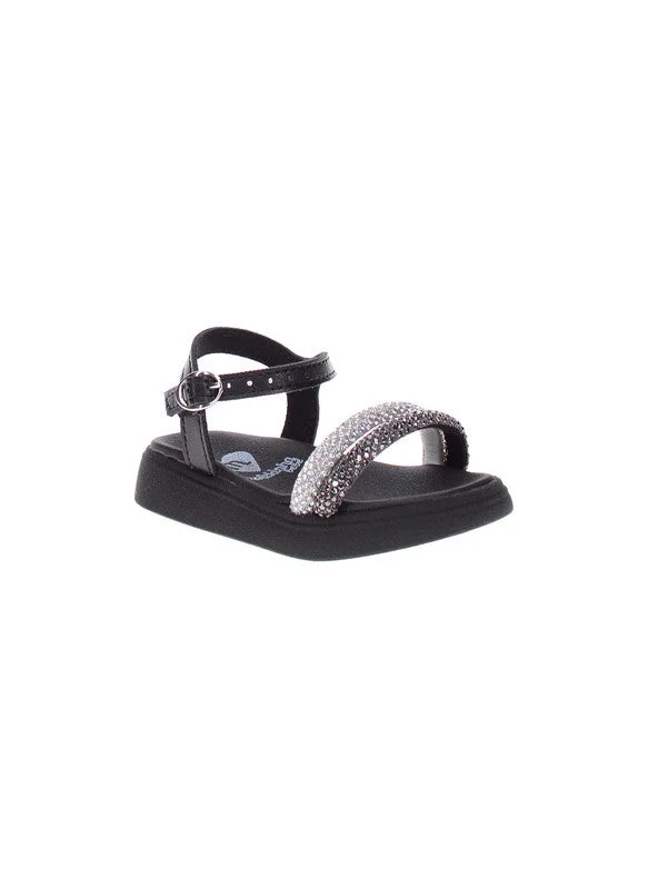 موليكينها Molekinha Junior Girls Sandals Black | Made In Brazil