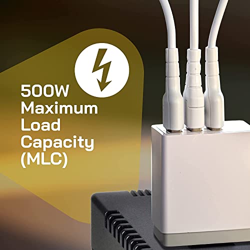 ELC 500-Watt Voltage Converter - Step Down - 220v to 110v / 240v to 120v Travel Power Converter - for Hair Straightener, Hair Dryer, Laptops and Chargers, CE Certified [3-Years Warranty] - Image 5