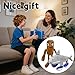 RHMKTC 2Pcs Italian Brainrot Plush Toy 14 Inches Tung Tung Tung Sahur and Tralalero Tralala Plush Soft Stuffed Meme Dolls for Collectors Aesthetic Dcor Funny Gift Ideas2Pcs - Image 4