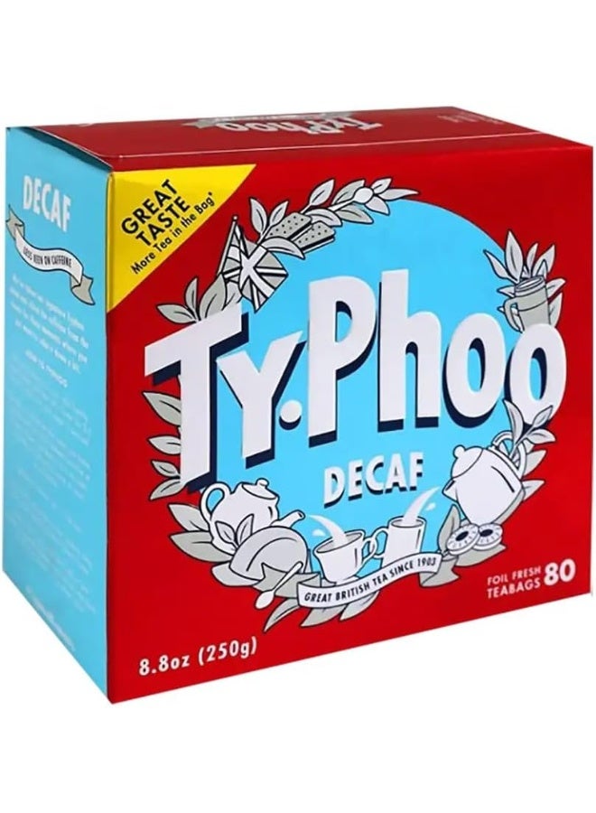 Typhoo Decaf Tea Bags - 80 Count - Image 1