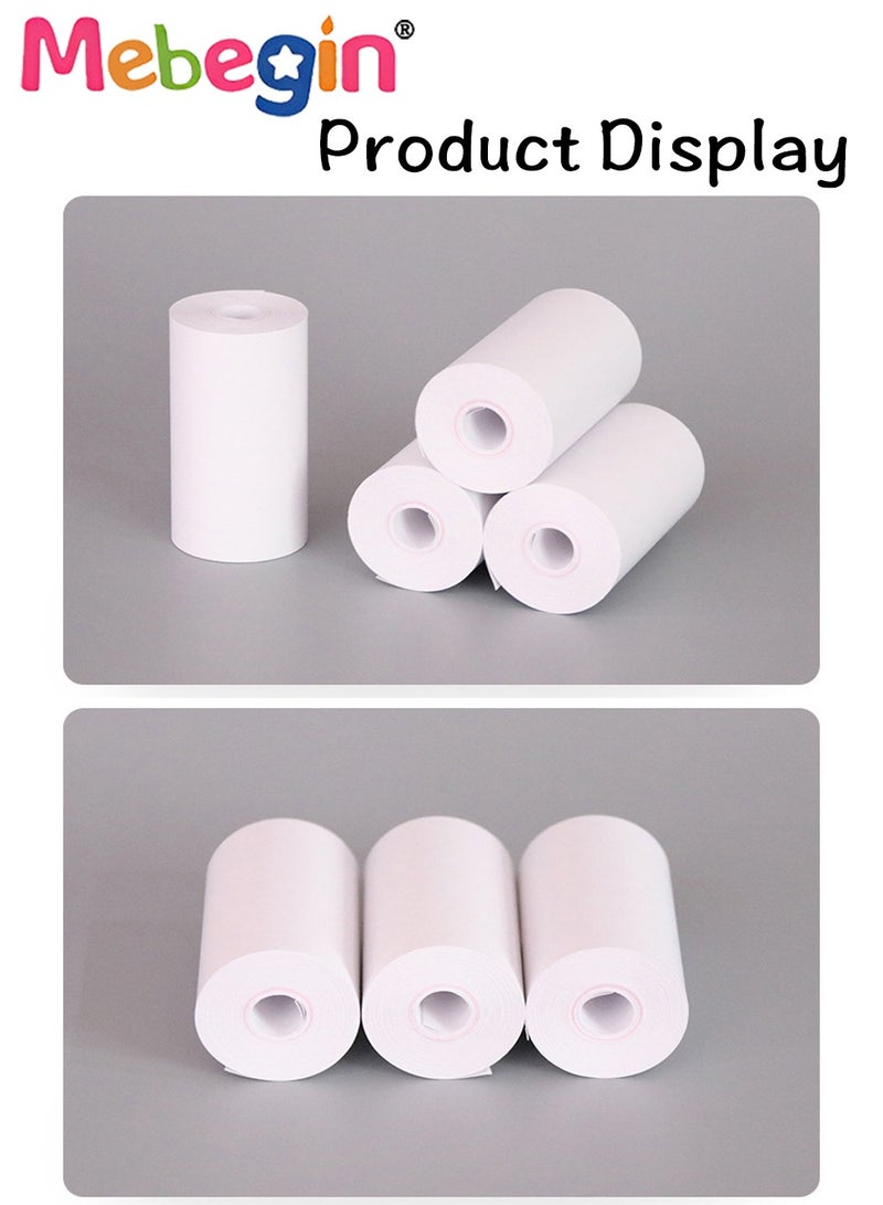 ميبيجين 4 لفات ورق طباعة كاميرا أطفال، ورق صور كاميرا طباعة فورية للأطفال، ورق حراري مقاس 57 × 25 مم، متوافق مع معظم كاميرات الطباعة الفورية للأطفال، طباعة عالية الدقة، 2.2 بوصة، خالٍ من مادة BPA - Image 3