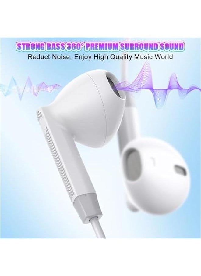 Generic USB C Earphones, Type C Wired Headphones HiFi Digital Earphones with Mic, Type-C Headset In-ear Earbud  - Image 2