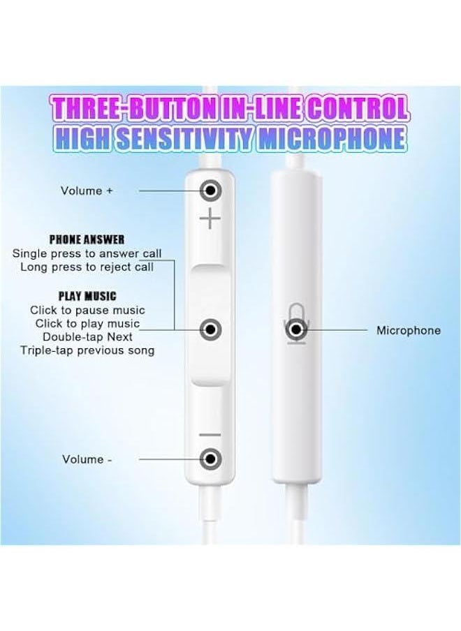 Generic USB C Earphones, Type C Wired Headphones HiFi Digital Earphones with Mic, Type-C Headset In-ear Earbud  - Image 4