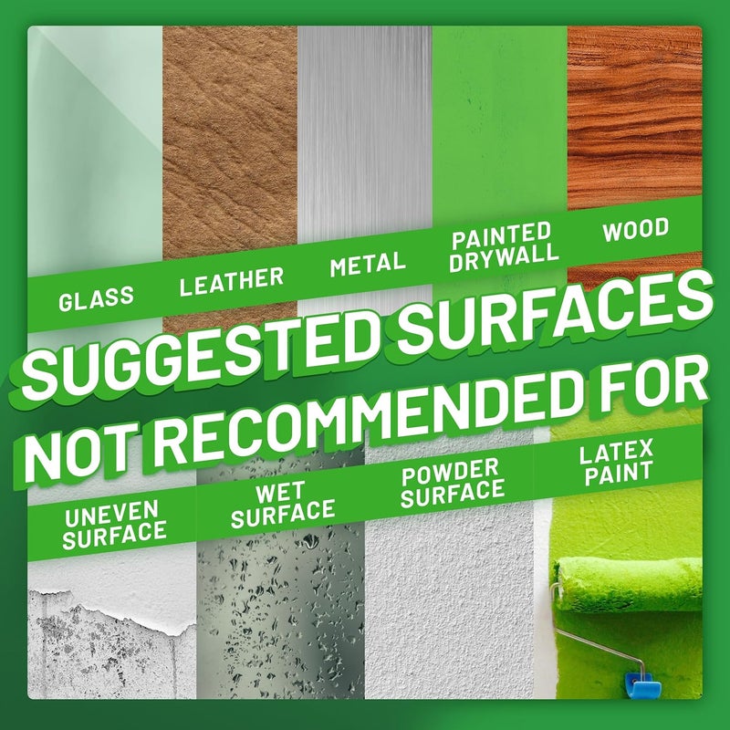 Krazy Tape Clear Double Sided Mounting Tape 2 Sided Tape 2 Inch Adhesive Strips Pack of 8 PreCut Pieces - Image 5