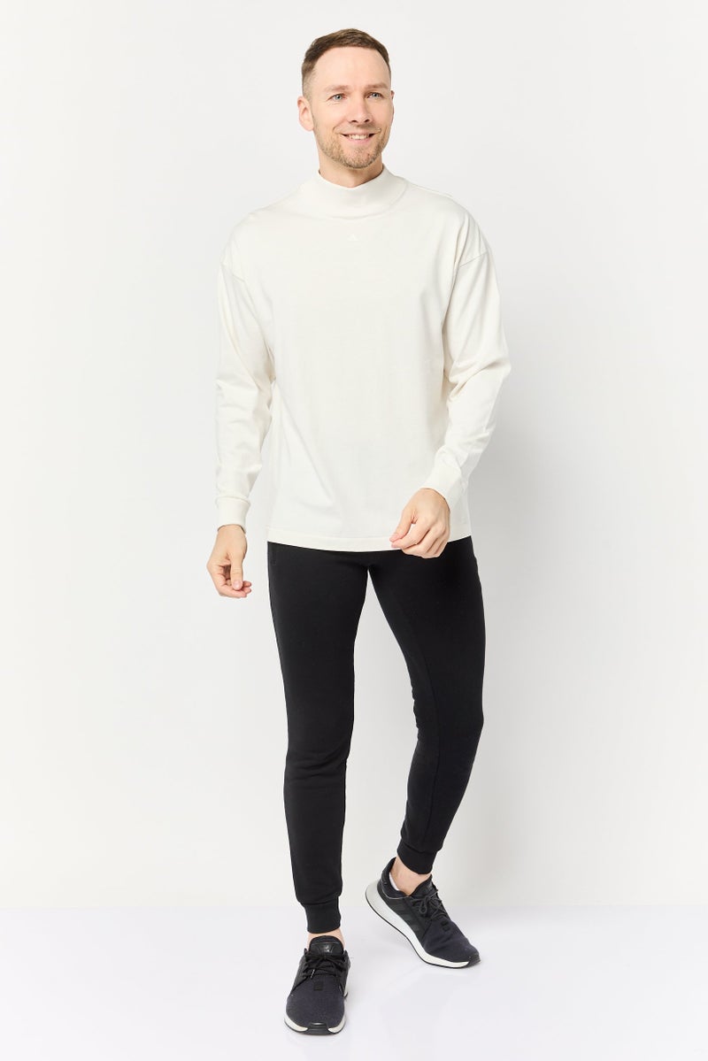 Adidas Men Sportswear Fit Long Sleeves Training Sweatshirt, White  - Image 2