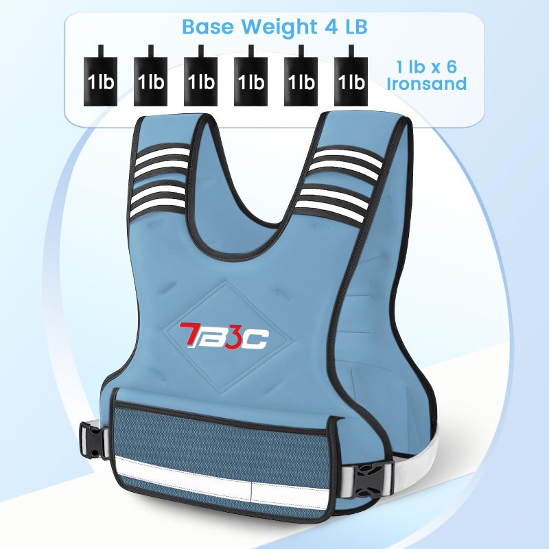 TB3C Adjustable Weighted Vest for Women - 04-10lb/11-20lb/20-32lb for Strength Training Body Weight Vest for Running Walking and Home Workouts - Image 2