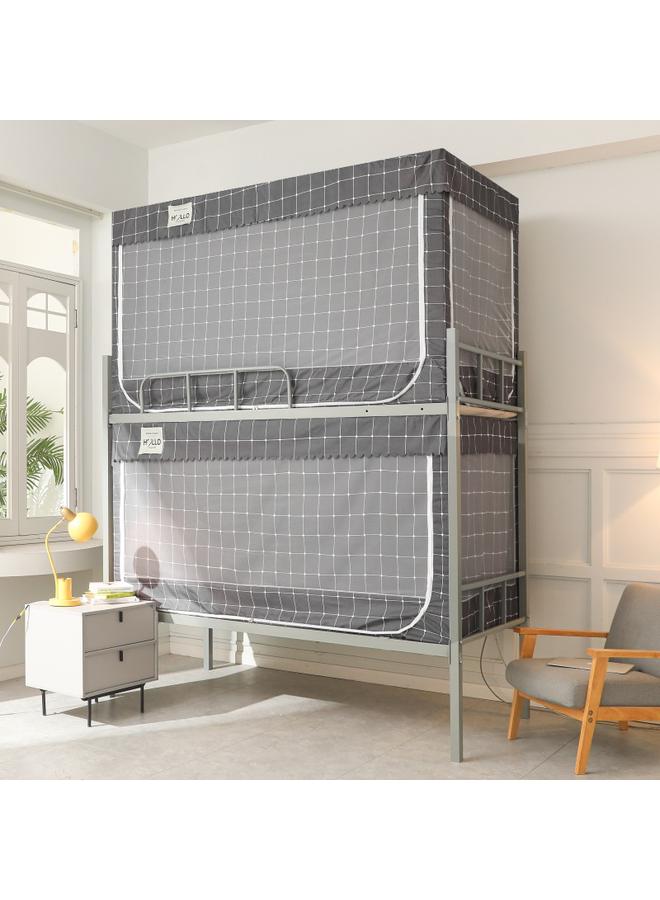Bluejw New Students Upper And Lower Bunk Dormitory Bed Mosquito Net Single Bed Partition Curtain Dustproof Top Shading Bedroom 0.9 Bed Wholesale - Image 1