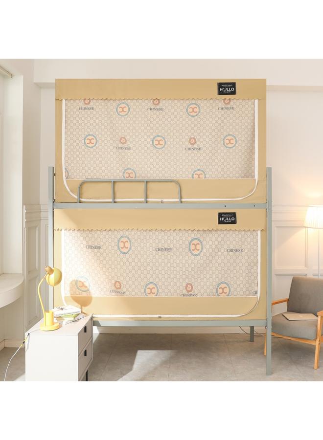 Bluejw New Students Upper And Lower Bunk Dormitory Bed Mosquito Net Single Bed Partition Curtain Dustproof Top Shading Bedroom 0.9 Bed Wholesale - Image 3