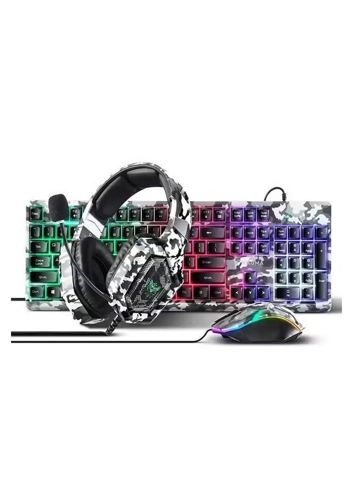 ACLIX Onikuma 3 in 1 Gaming Kaeboard Wired And Mouse With Headphone - Image 1